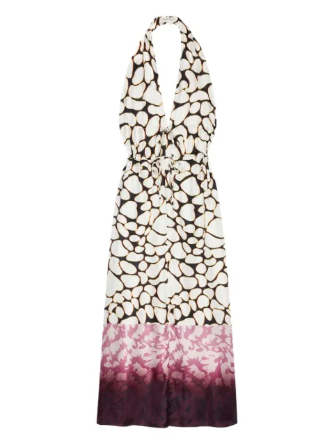 DRIES VAN NOTEN abstract-print maxi dress