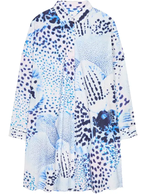 DRIES VAN NOTEN قميص طويل مطبوع
