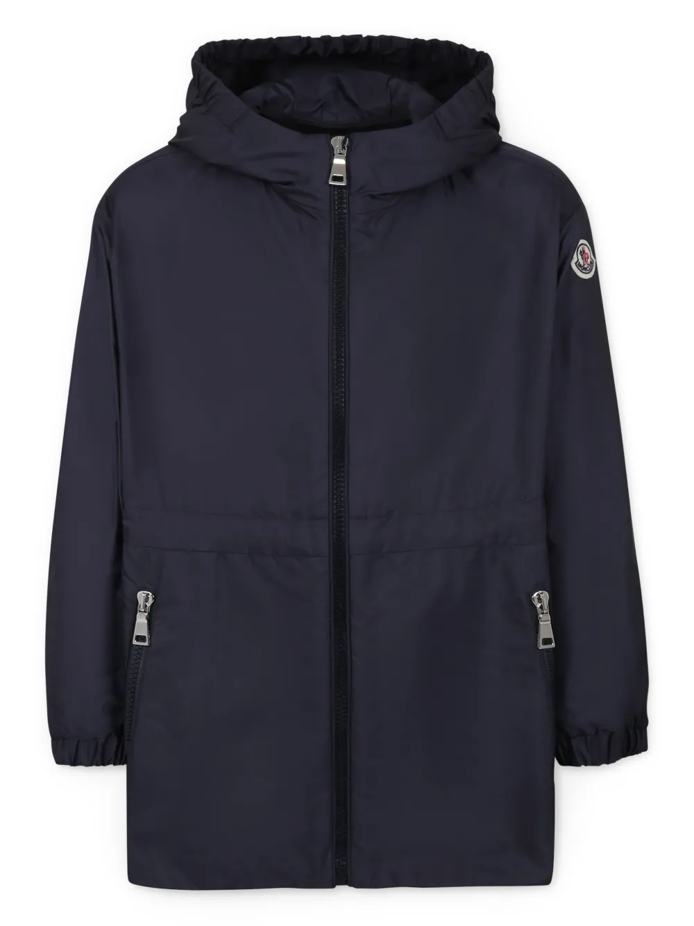 Moncler Enfant Regenjas met logopatch Blauw