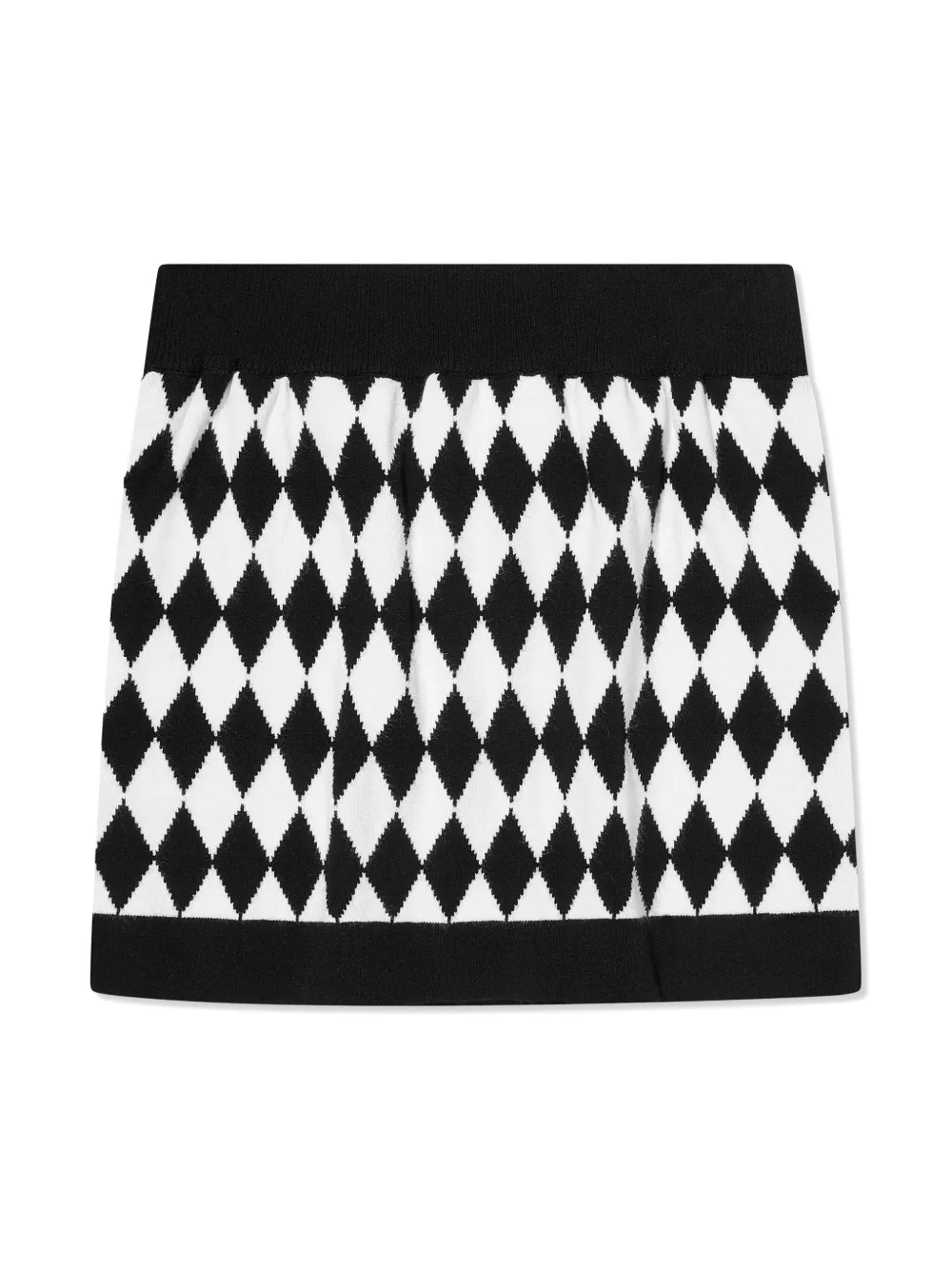 Balmain Kids geometric-print skirt - Zwart