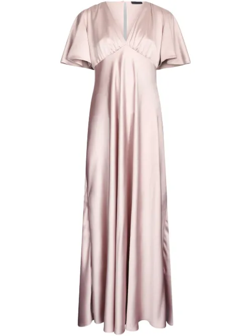 Robe en satin à coupe longue - LIU JO - Modalova