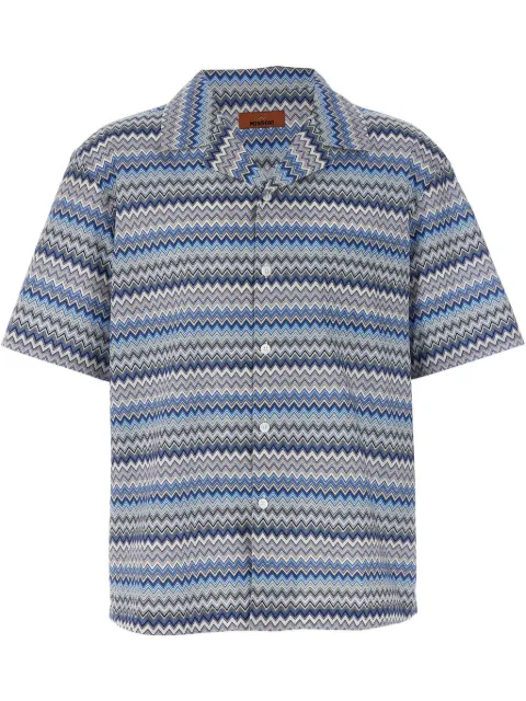 Missoni camisa con motivo en zigzag