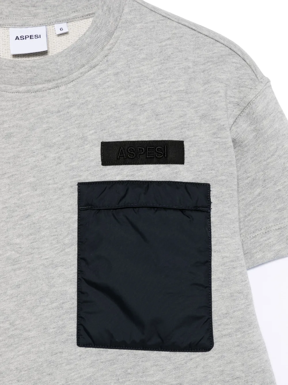 Aspesi Kids Sweater met vlakken Grijs