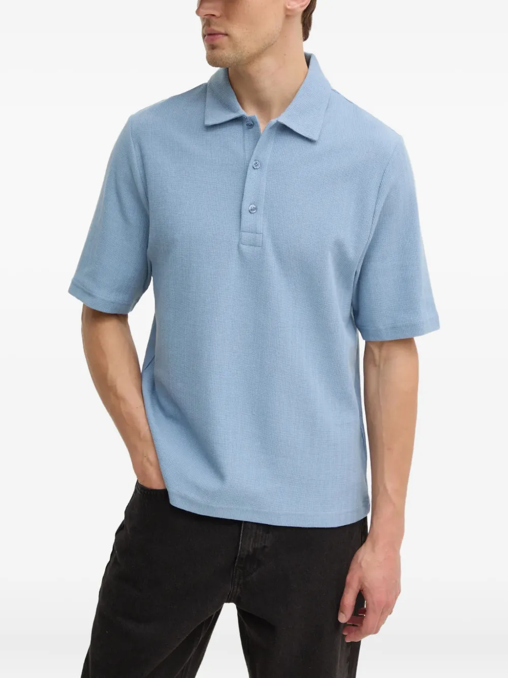Filippa K Cotton Polo Shirt In Blue