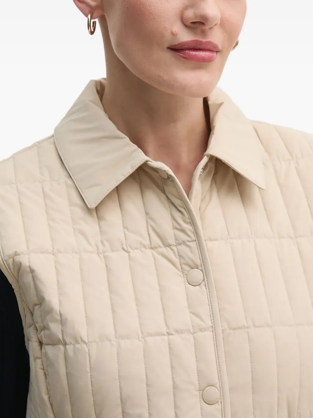 Mackage Helia gewatteerde bodywarmer met ceintuur Beige