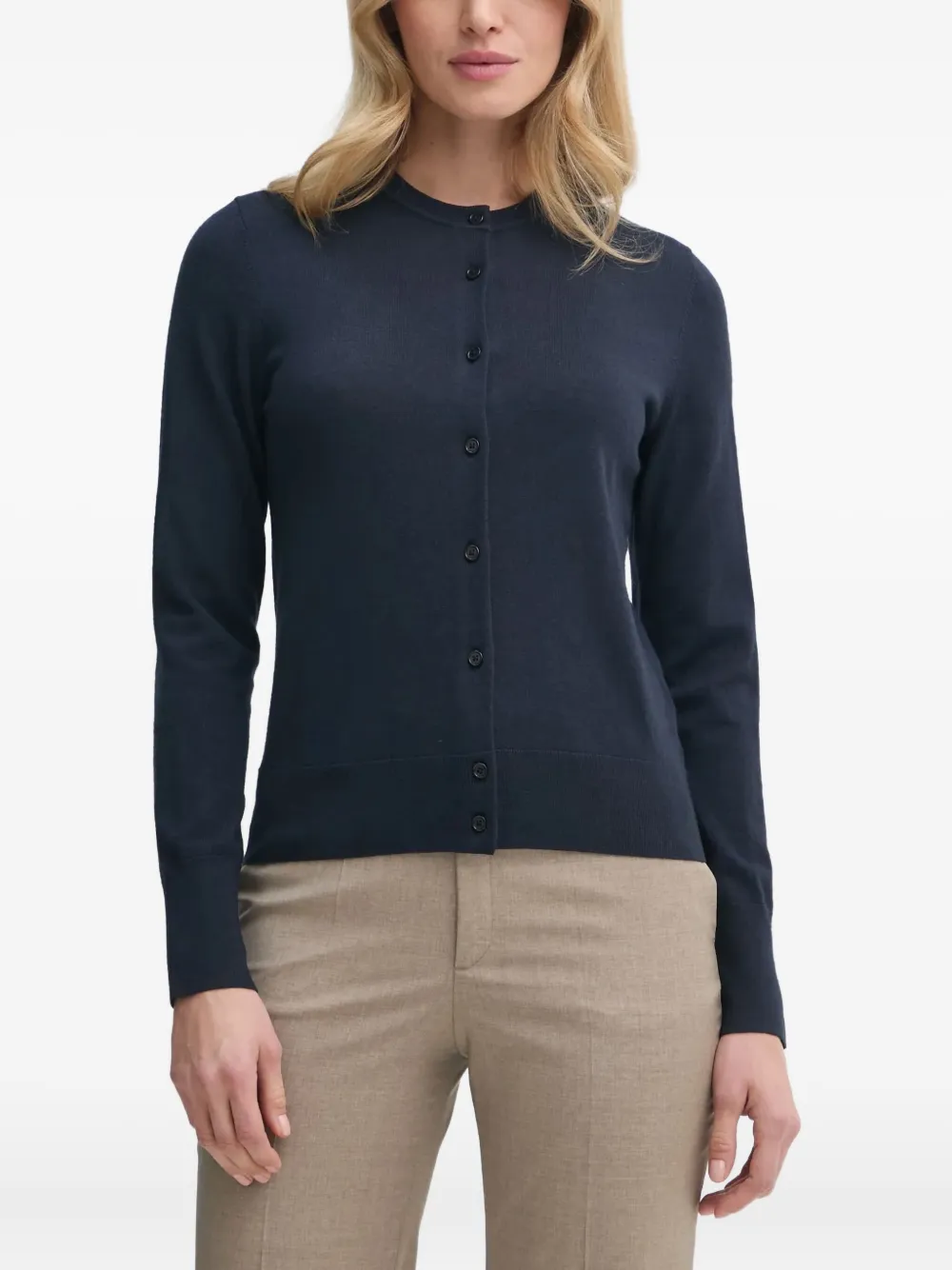 Filippa K Button-front Wool Cardigan In Blue