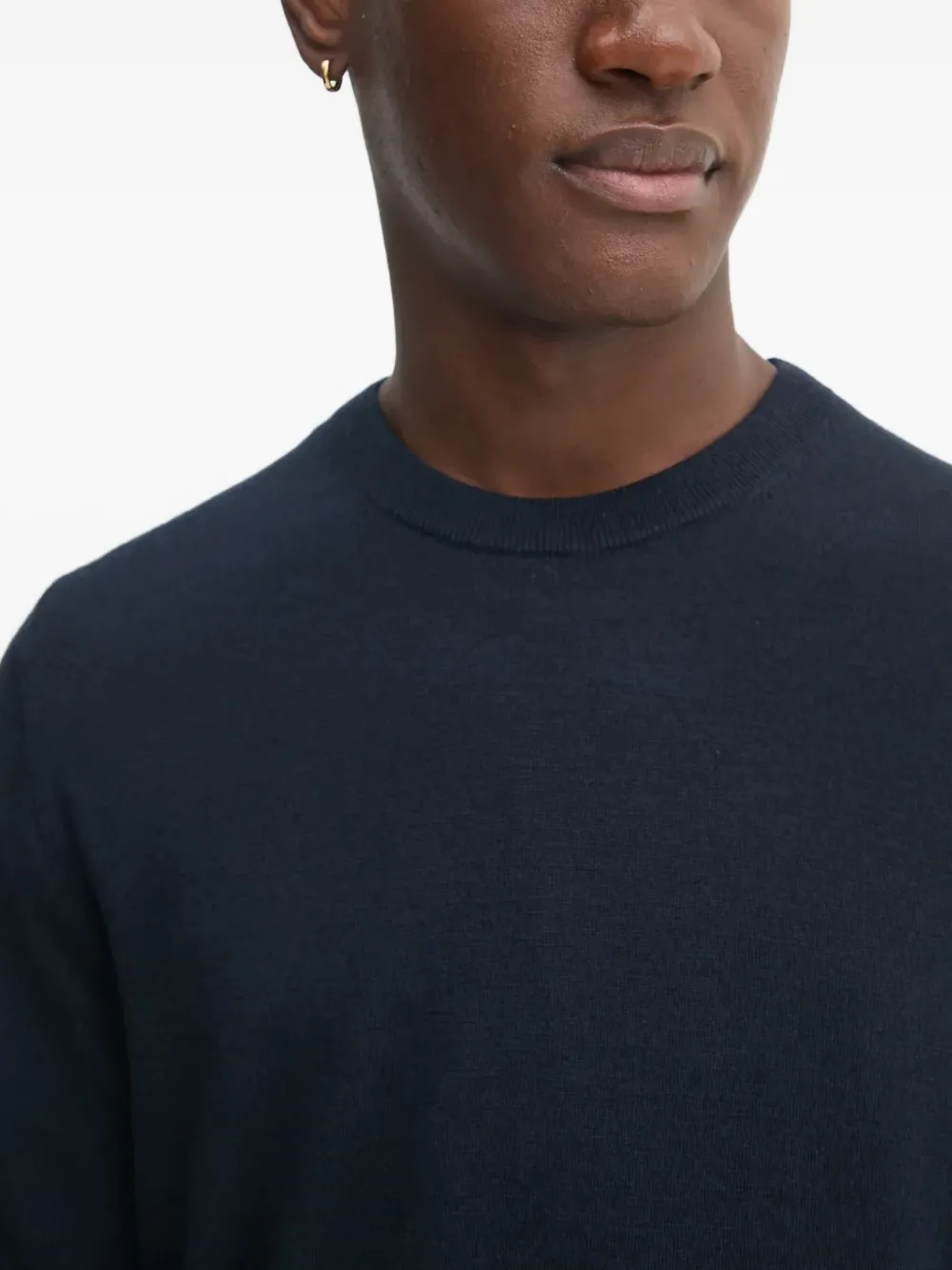 Filippa K Round-neck Wool Sweater In Blue