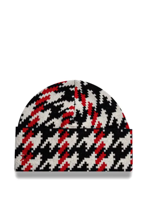 Perfect Moment houndstooth-pattern wool beanie 