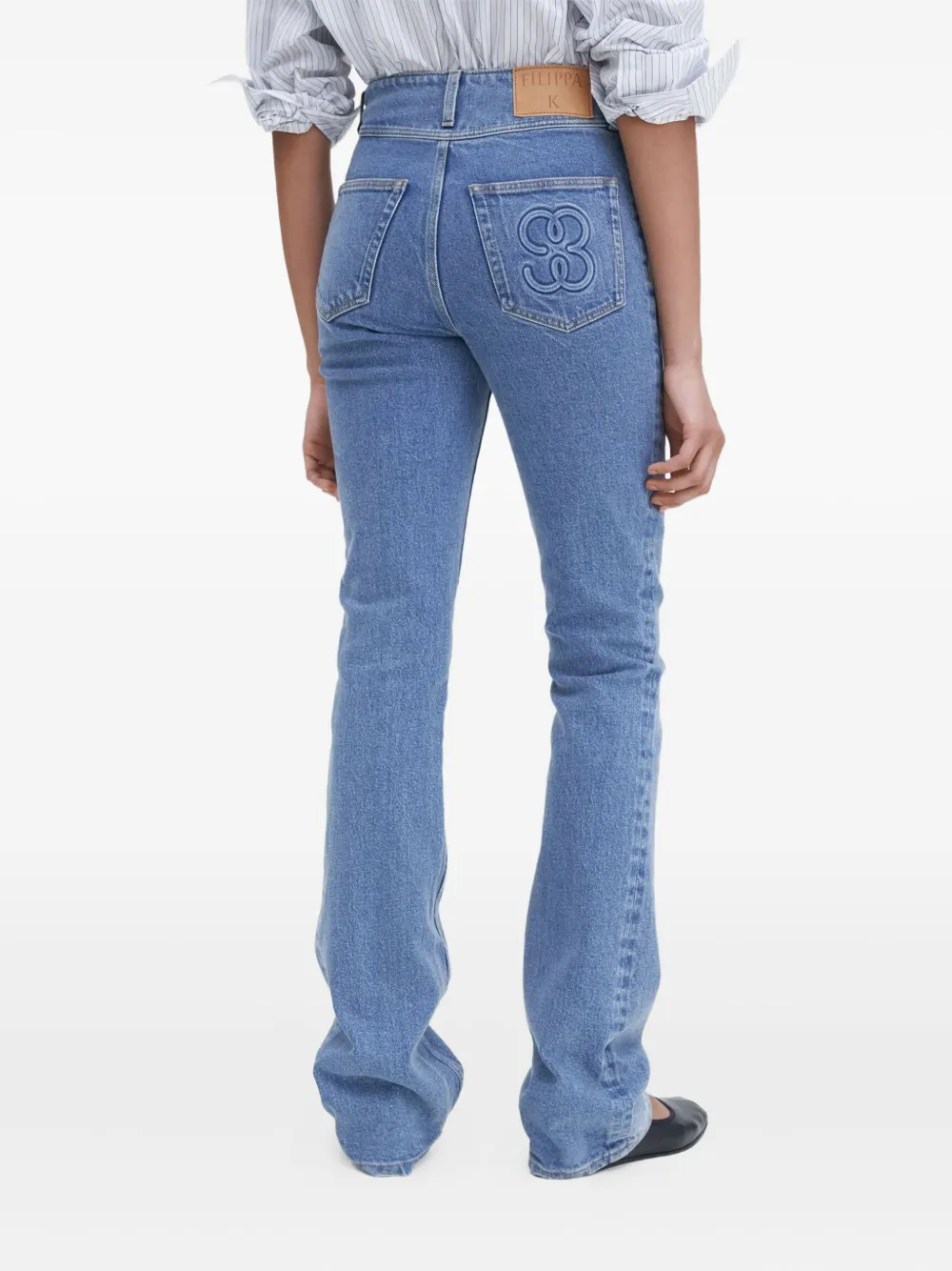 Filippa K 90s Stacked bootcut jeans Blauw