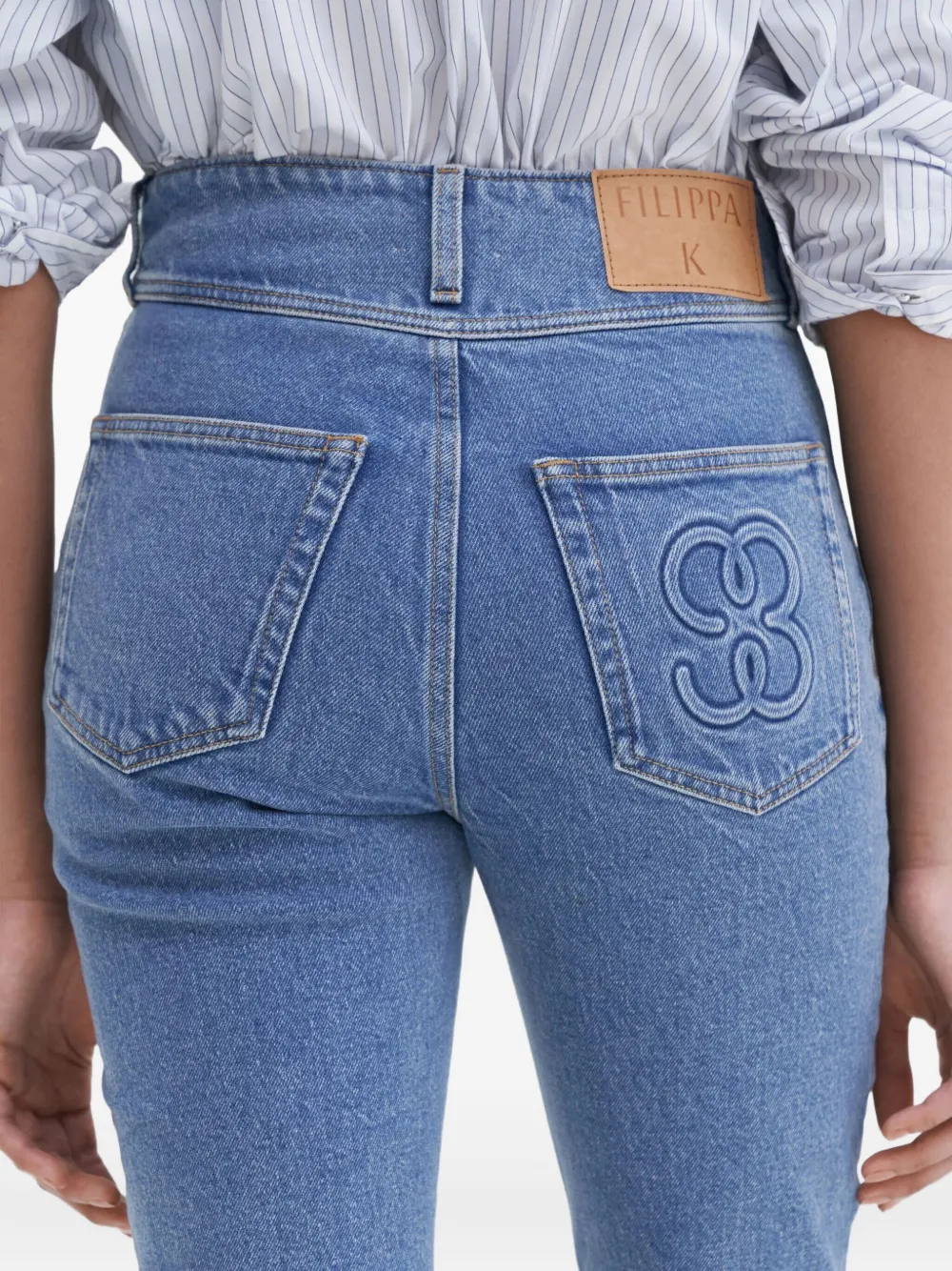 Filippa K 90s Stacked bootcut jeans Blauw