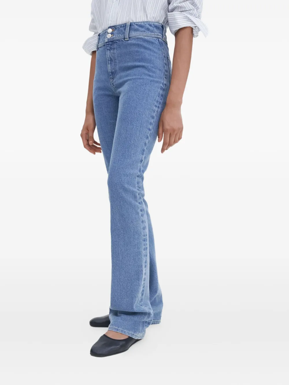 Filippa K 90s Stacked bootcut jeans Blauw