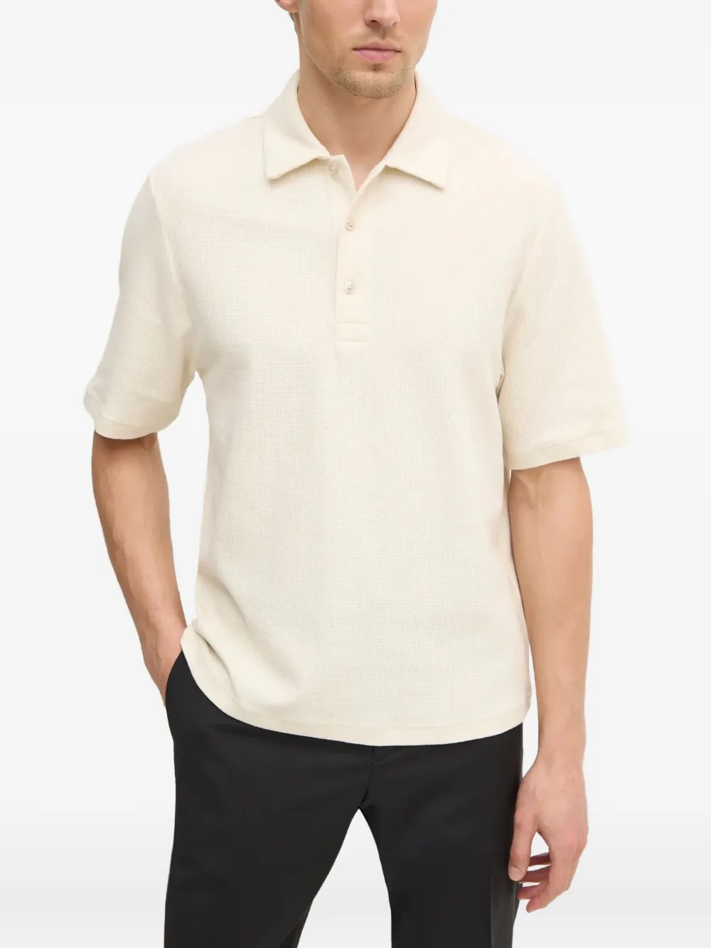 Filippa K Katoenen poloshirt Beige