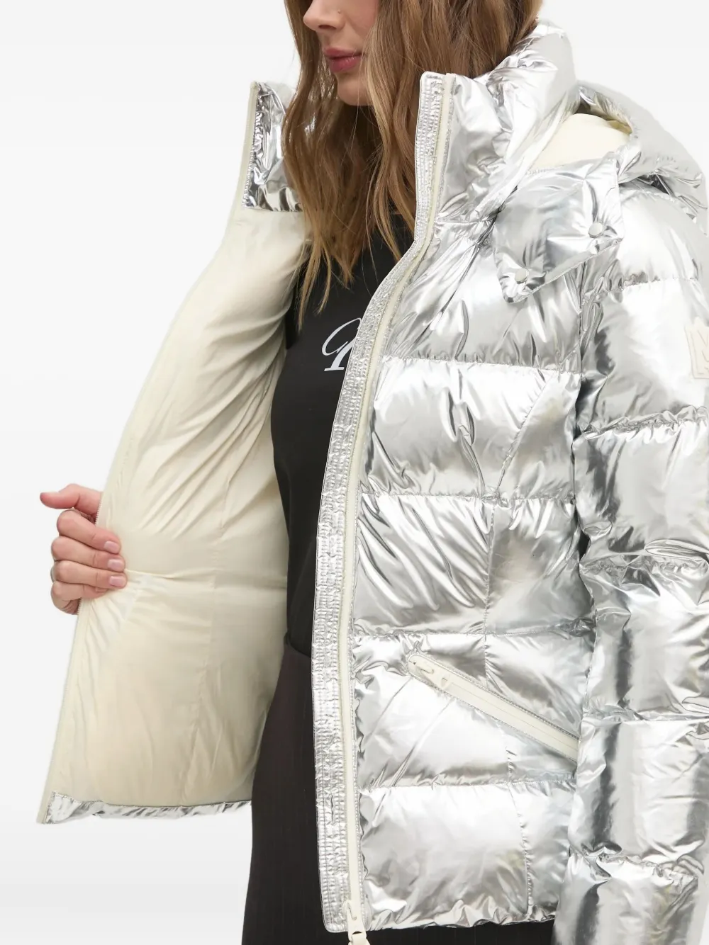 Mackage Donsjack met capuchon Zilver