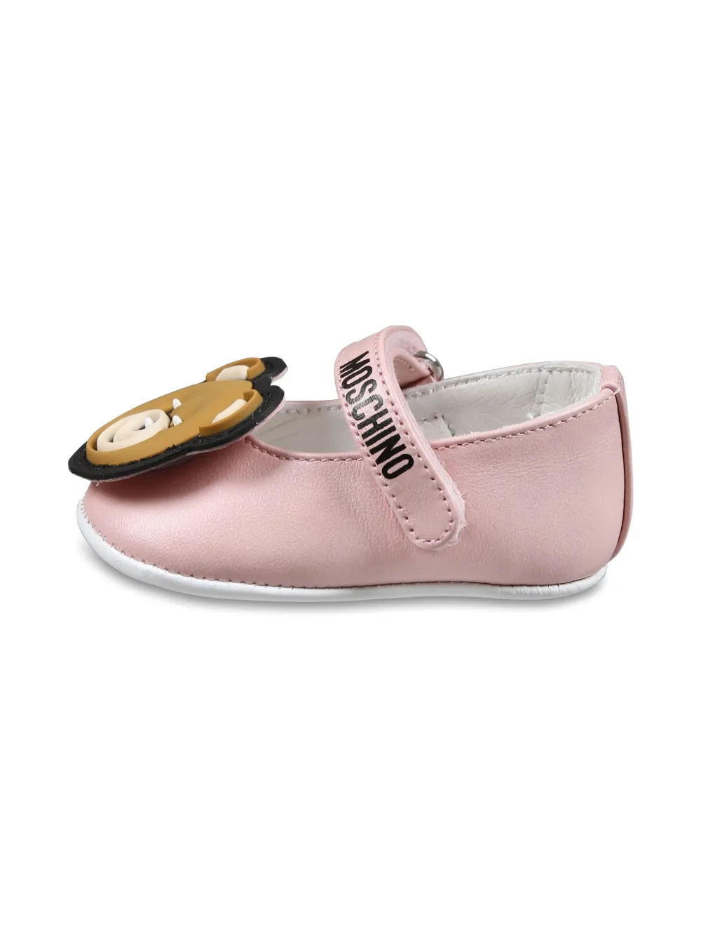 Moschino Kids Ballerina's met Teddy Bear-applicatie Roze