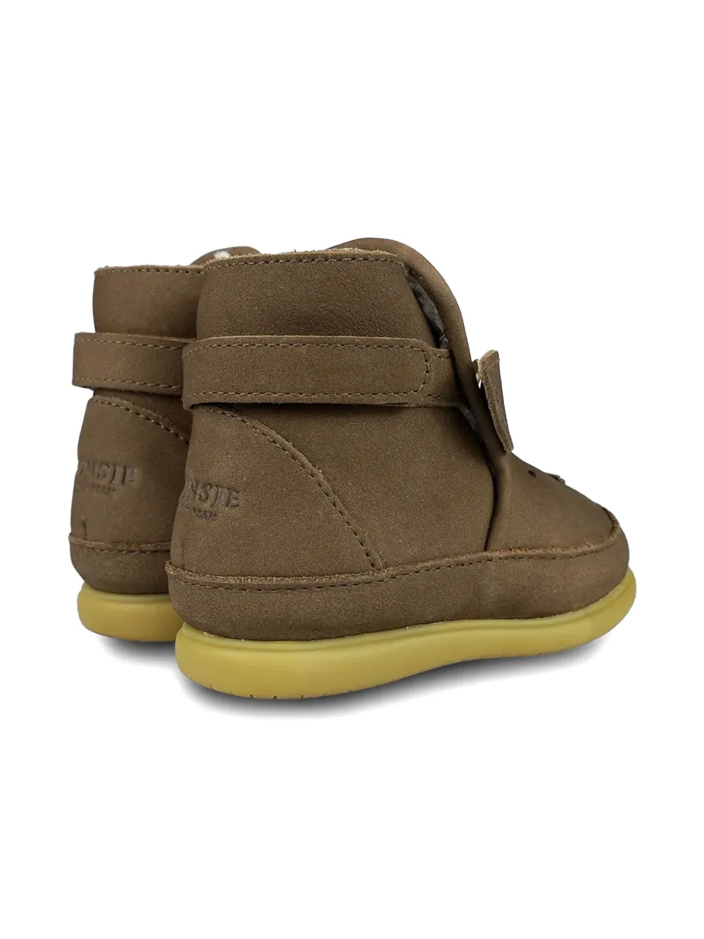 Shop Donsje Touch-strap Leather Boots In Brown