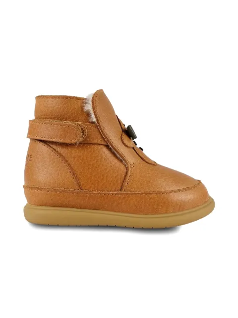 Donsje touch-strap leather boots