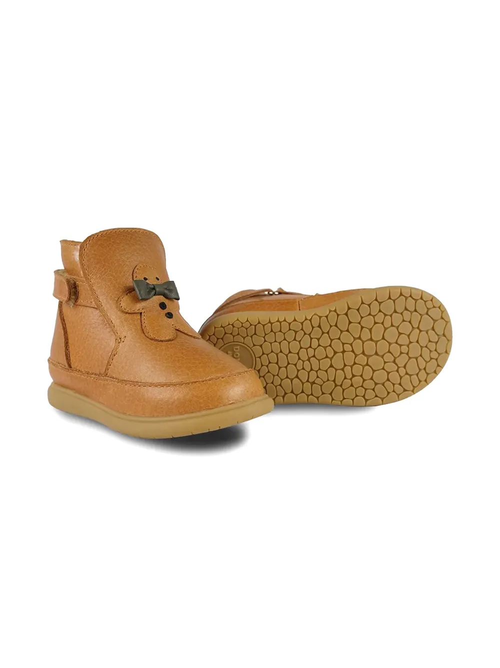 Shop Donsje Touch-strap Leather Boots In Brown