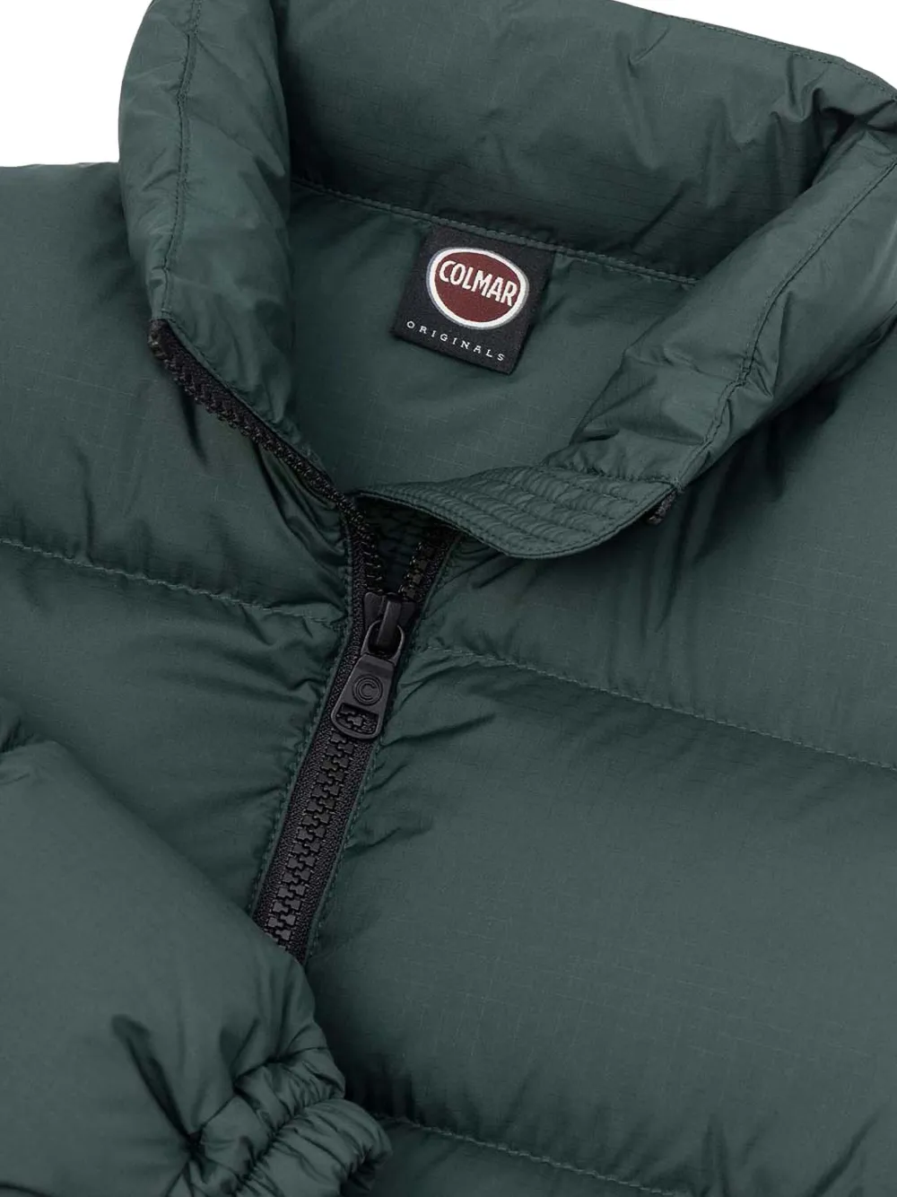 Colmar Kids Gewatteerd jack met logopatch Groen