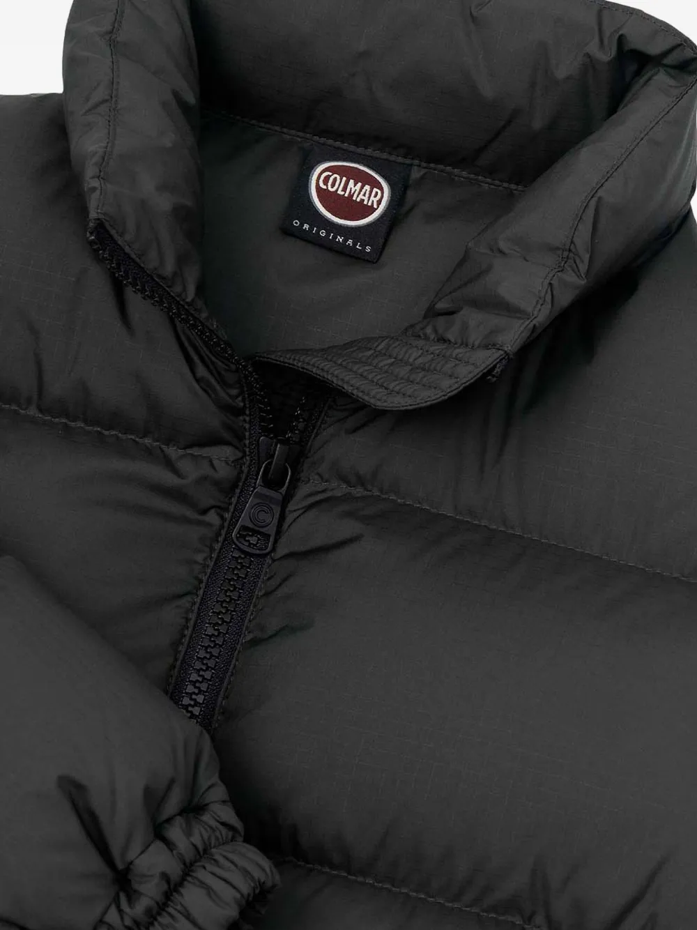 Colmar Kids Gewatteerd jack met logopatch Zwart