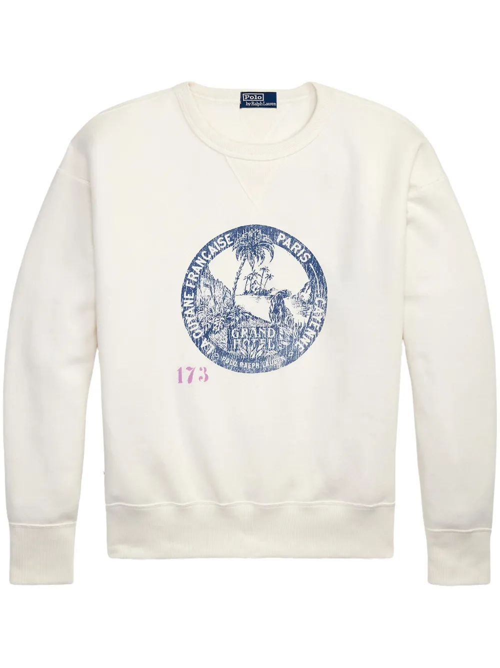 Polo Ralph Lauren graphic-print Sweatshirt | White | FARFETCH JO