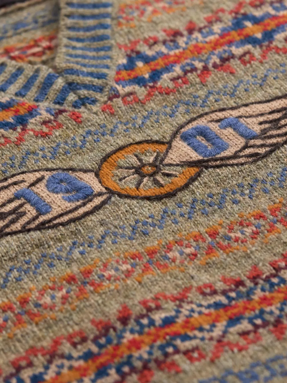 Ralph Lauren RRL Fair Isle gebreide trui Oranje