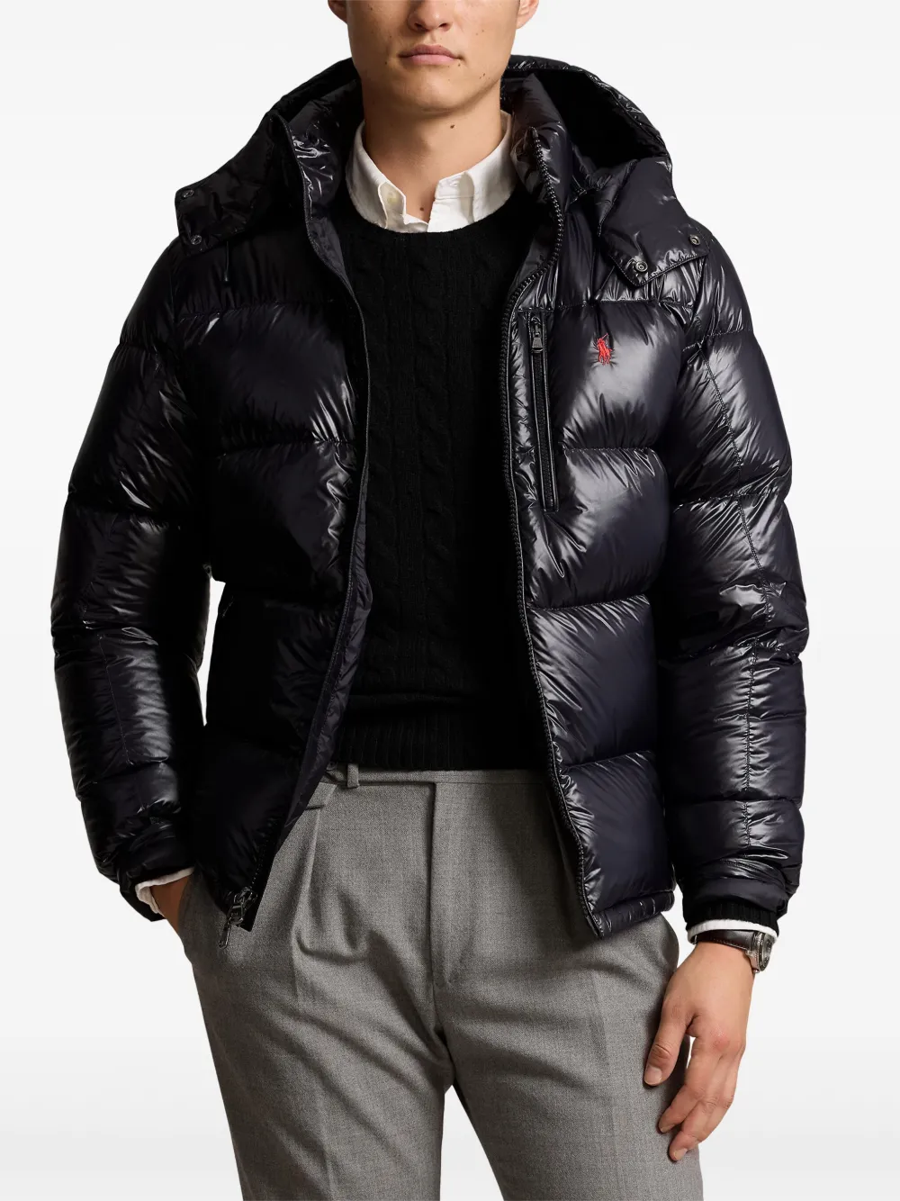 Polo Ralph Lauren Gewatteerd jack Zwart
