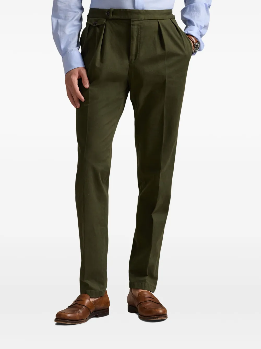 Polo Ralph Lauren Broek met geplooid detail Groen