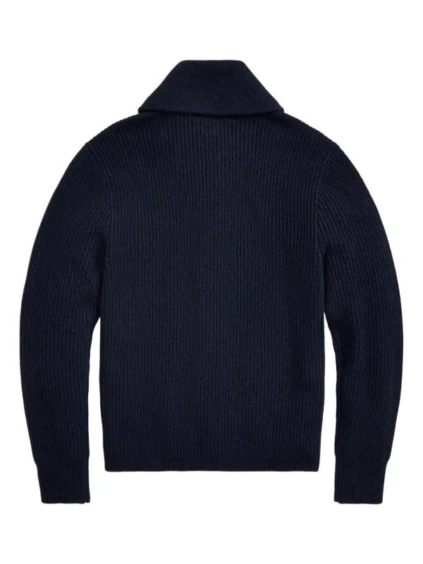 トップス RRL / cashmere 100 cardigan VTG Ralph Lauren 100% Cashmere Cardigan Blue Label Collection