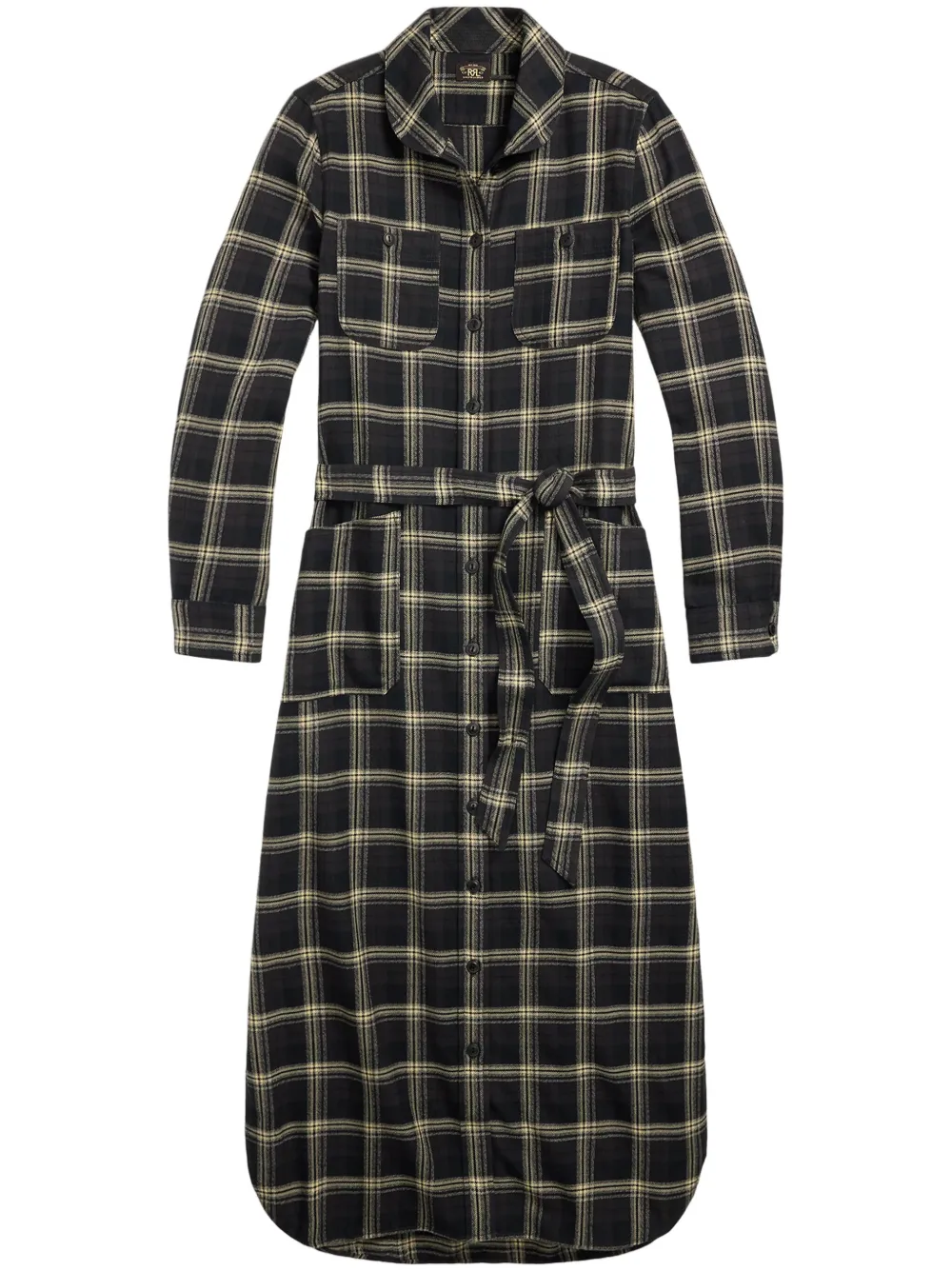Ralph Lauren RRL Jaspe blousejurk Zwart
