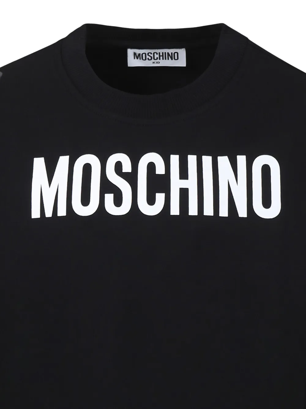 Moschino Kids Sweater met logoprint Zwart