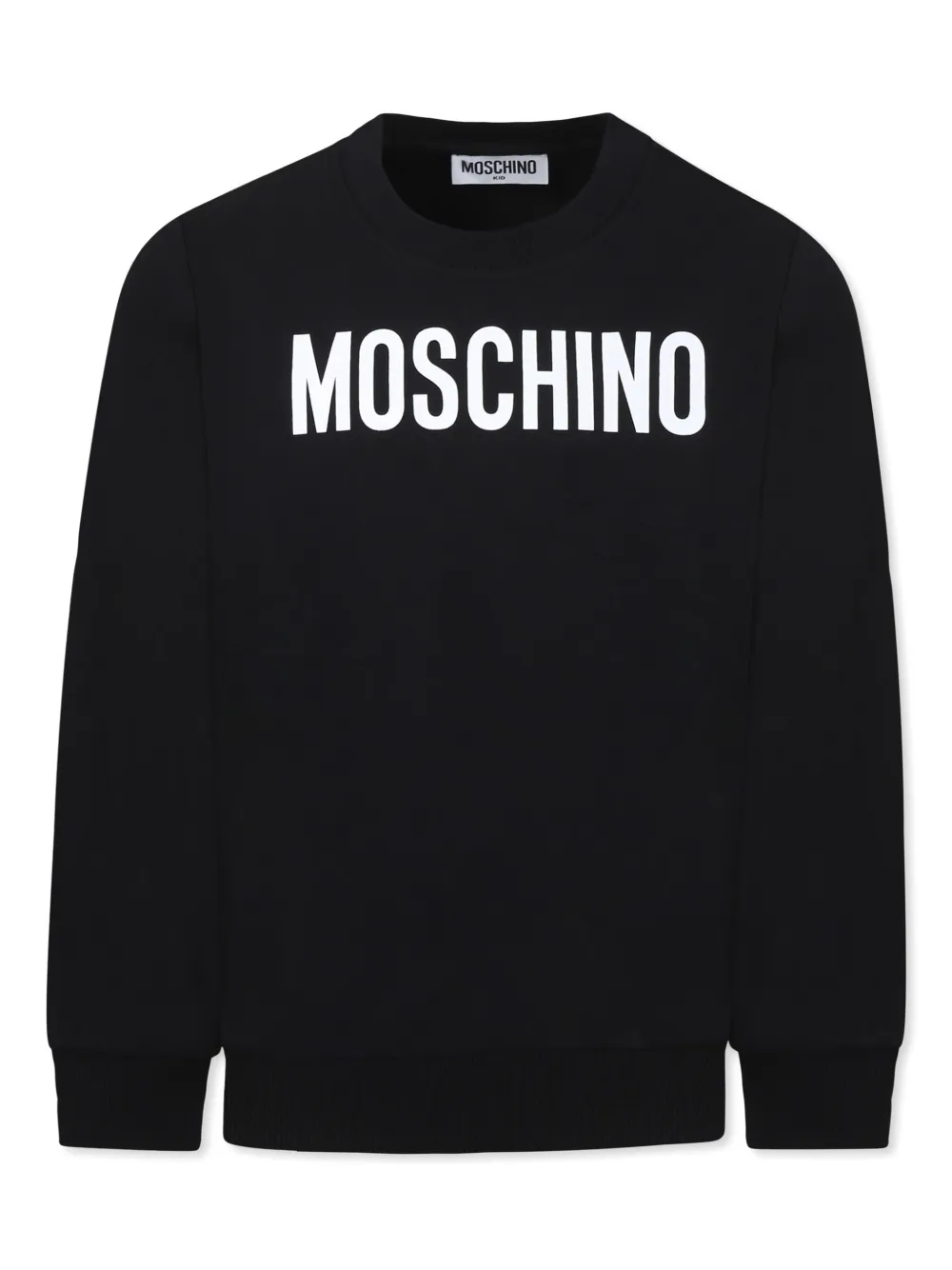 Moschino Kids Sweater met logoprint Zwart