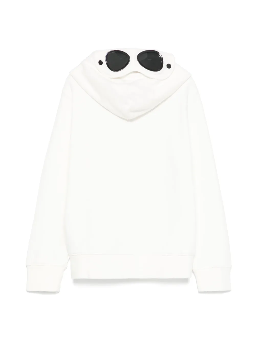 C.P. Company Kids Hoodie met goggle-detail - Wit