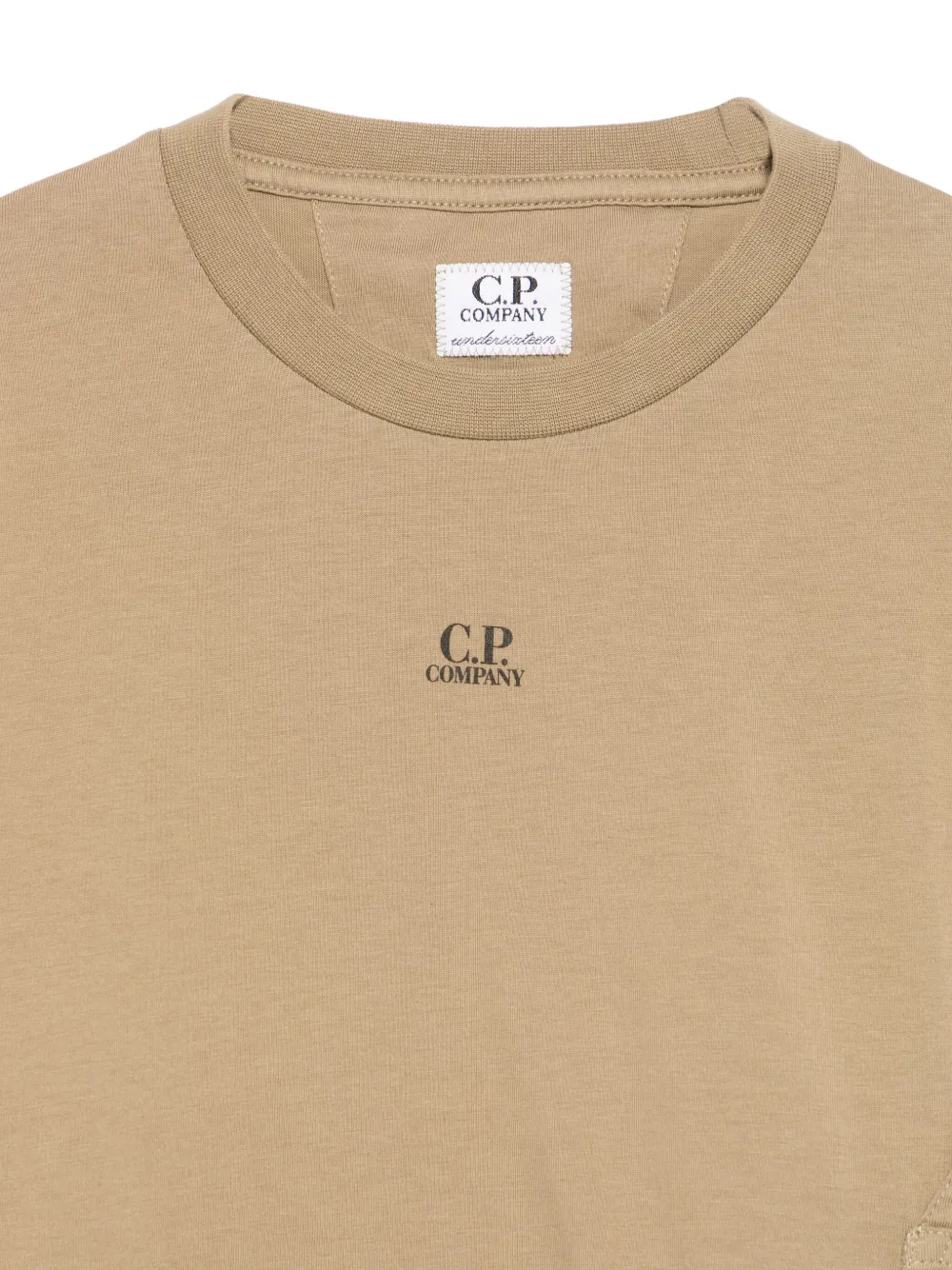 C.P. Company Kids T-shirt met logoprint Beige