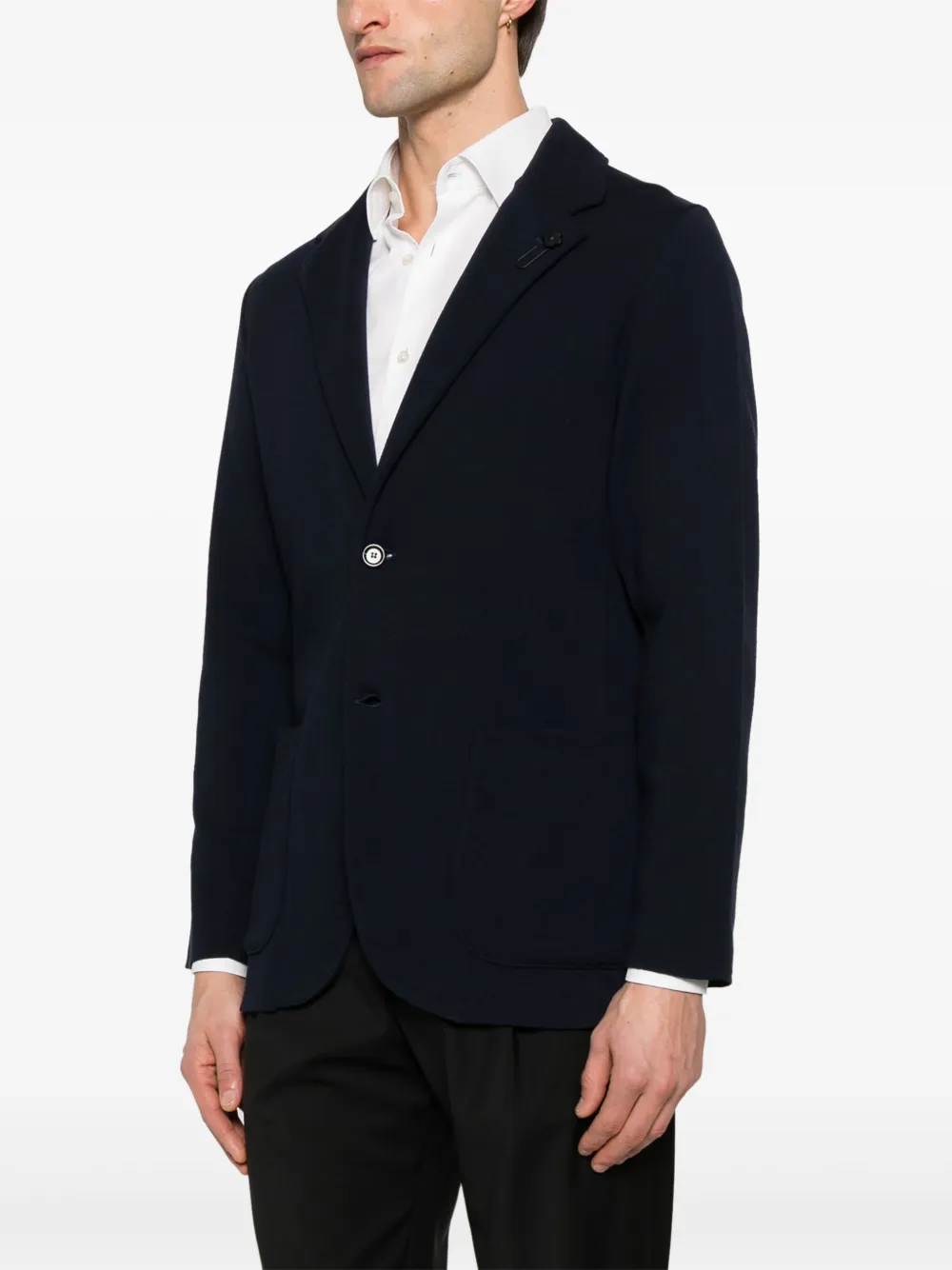 Lardini Blazer met enkele rij knopen Blauw