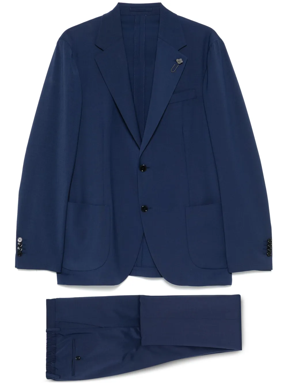 Shop Lardini Single-breasted Suit In Blue
