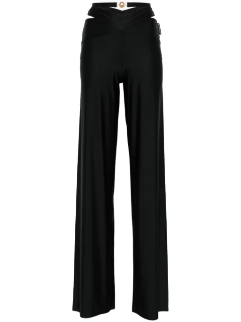 Marine Serre cross-strap detail trousers
