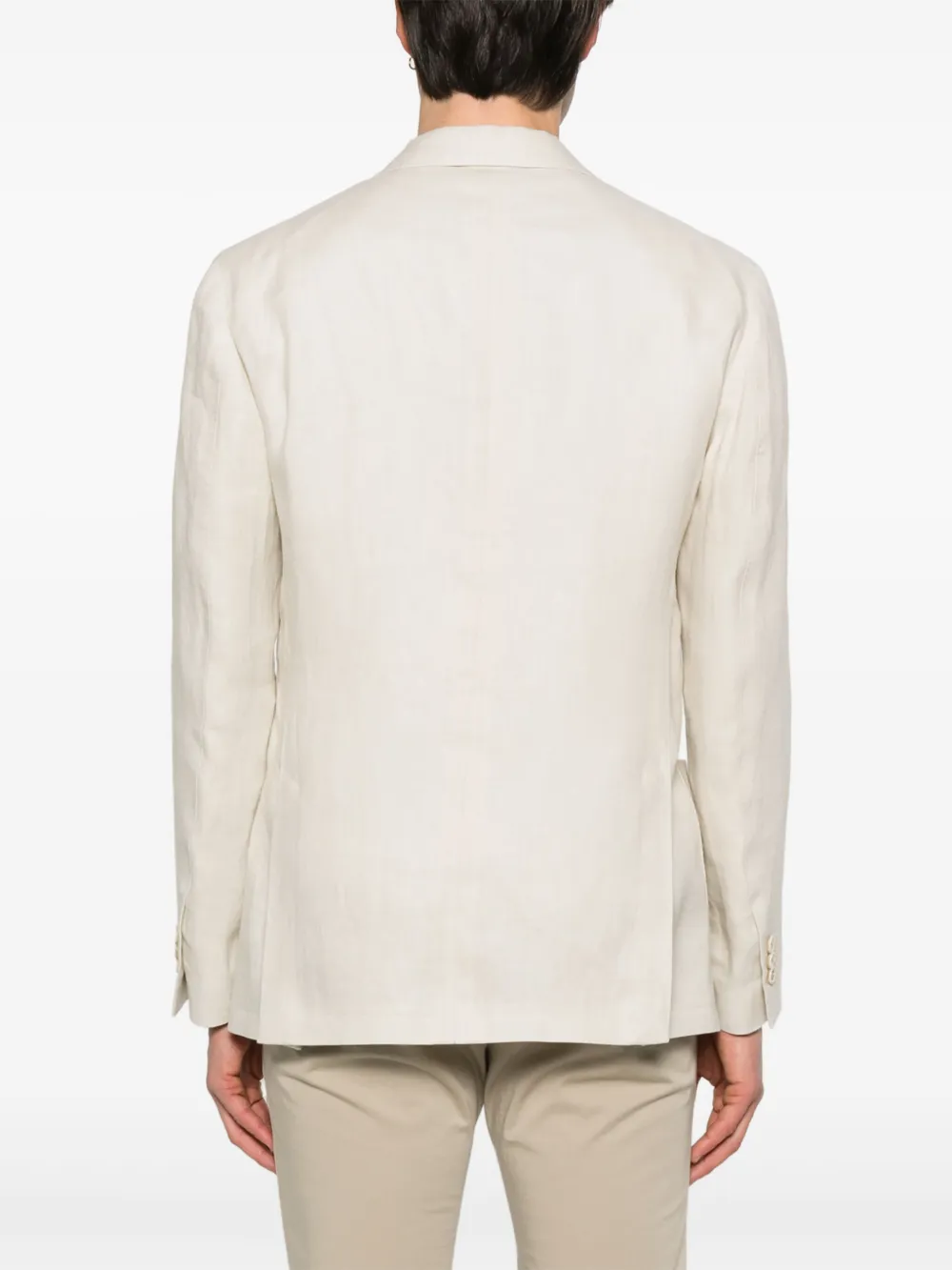 Lardini Linnen blazer Beige