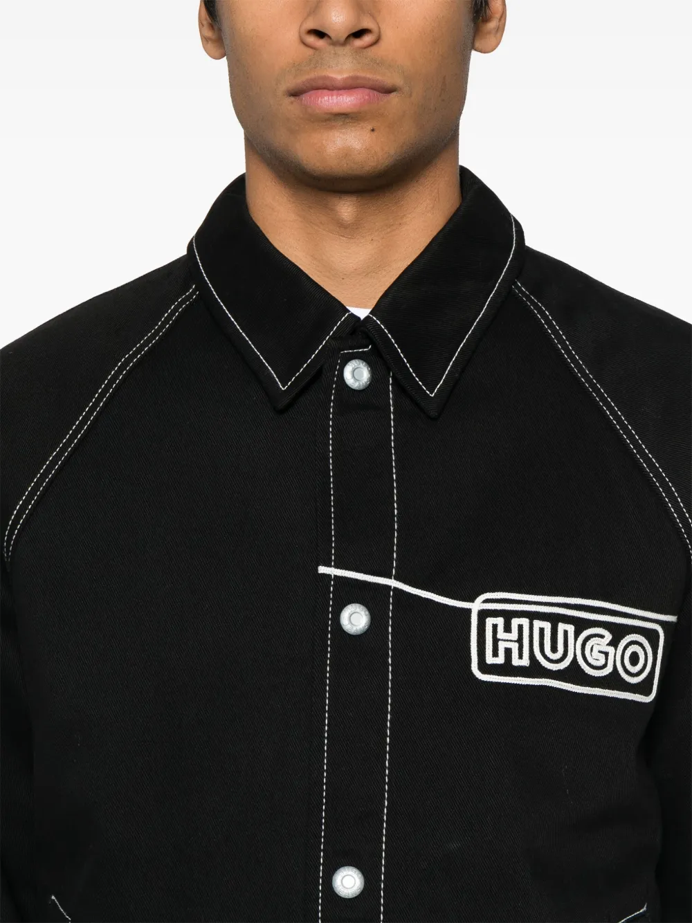 BOSS Giacca in cotone con logo | Image 5