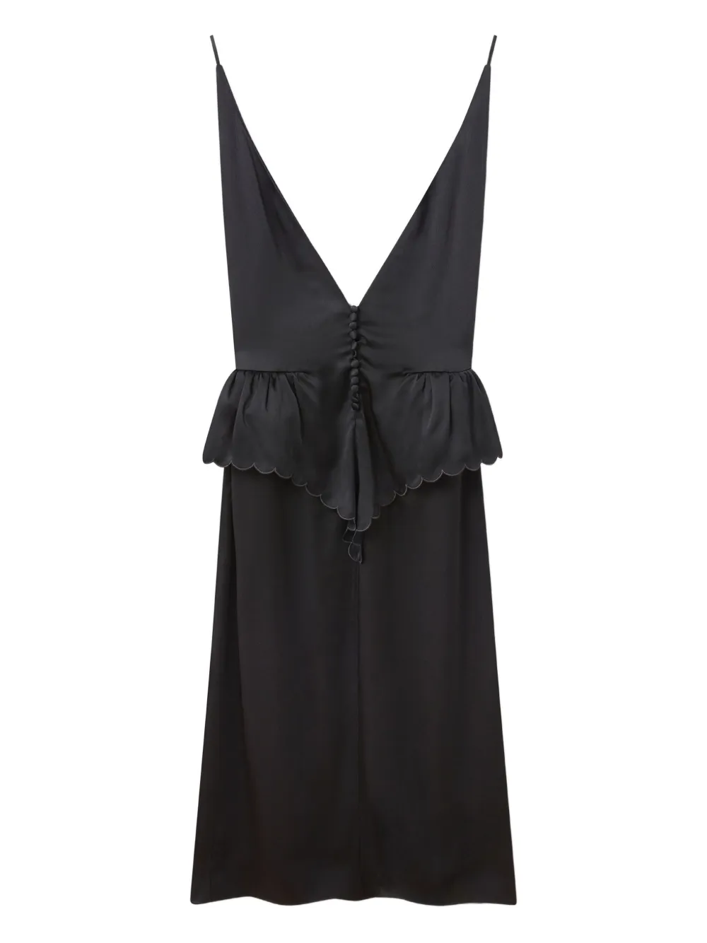 Stella McCartney Jurk met V-hals Zwart