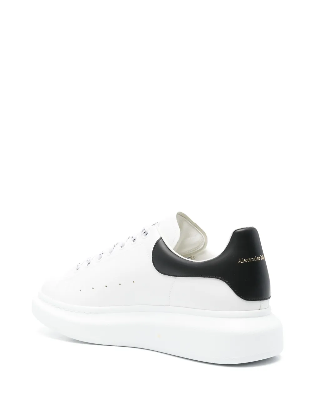 Alexander McQueen Oversize Sneakers Leather White 9061 WHITEBLACK