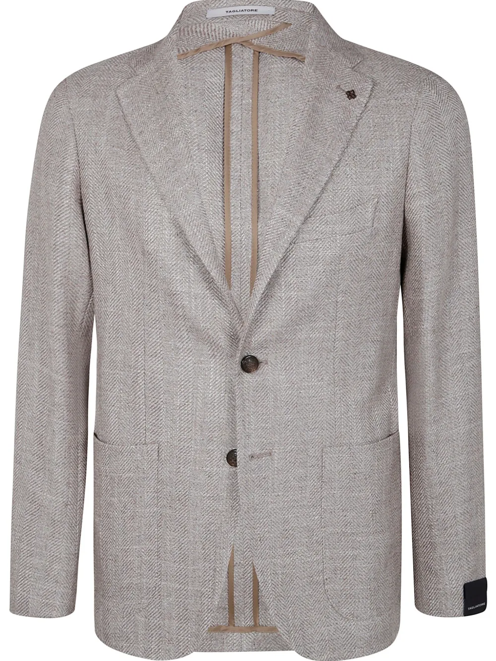 Tagliatore Single-breasted Blazer In Grey