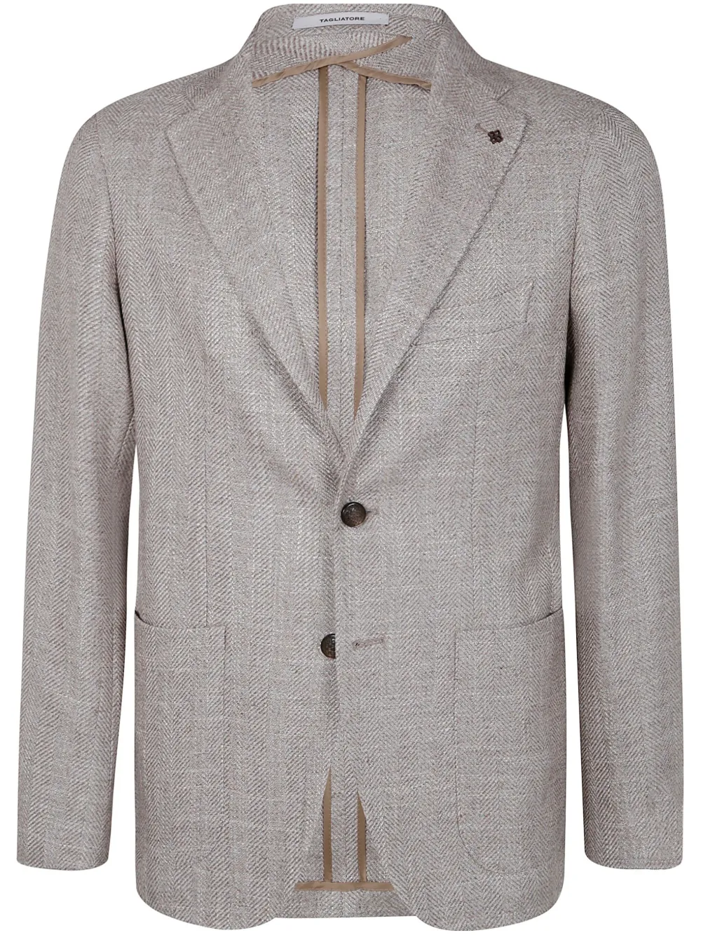 Tagliatore Blazer met enkele rij knopen Grijs