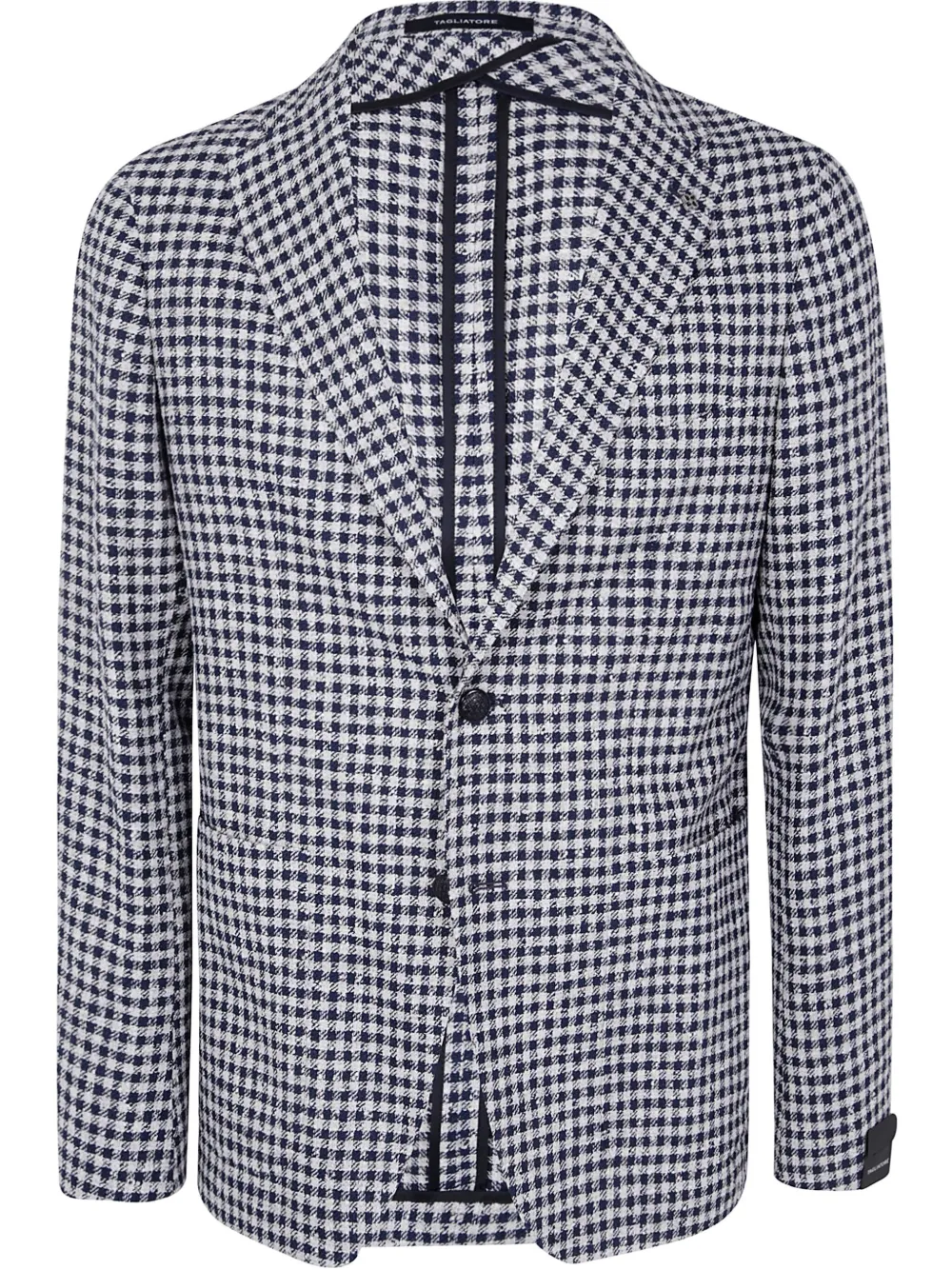 Tagliatore Check Pattern Blazer Notched Lapel In Multi