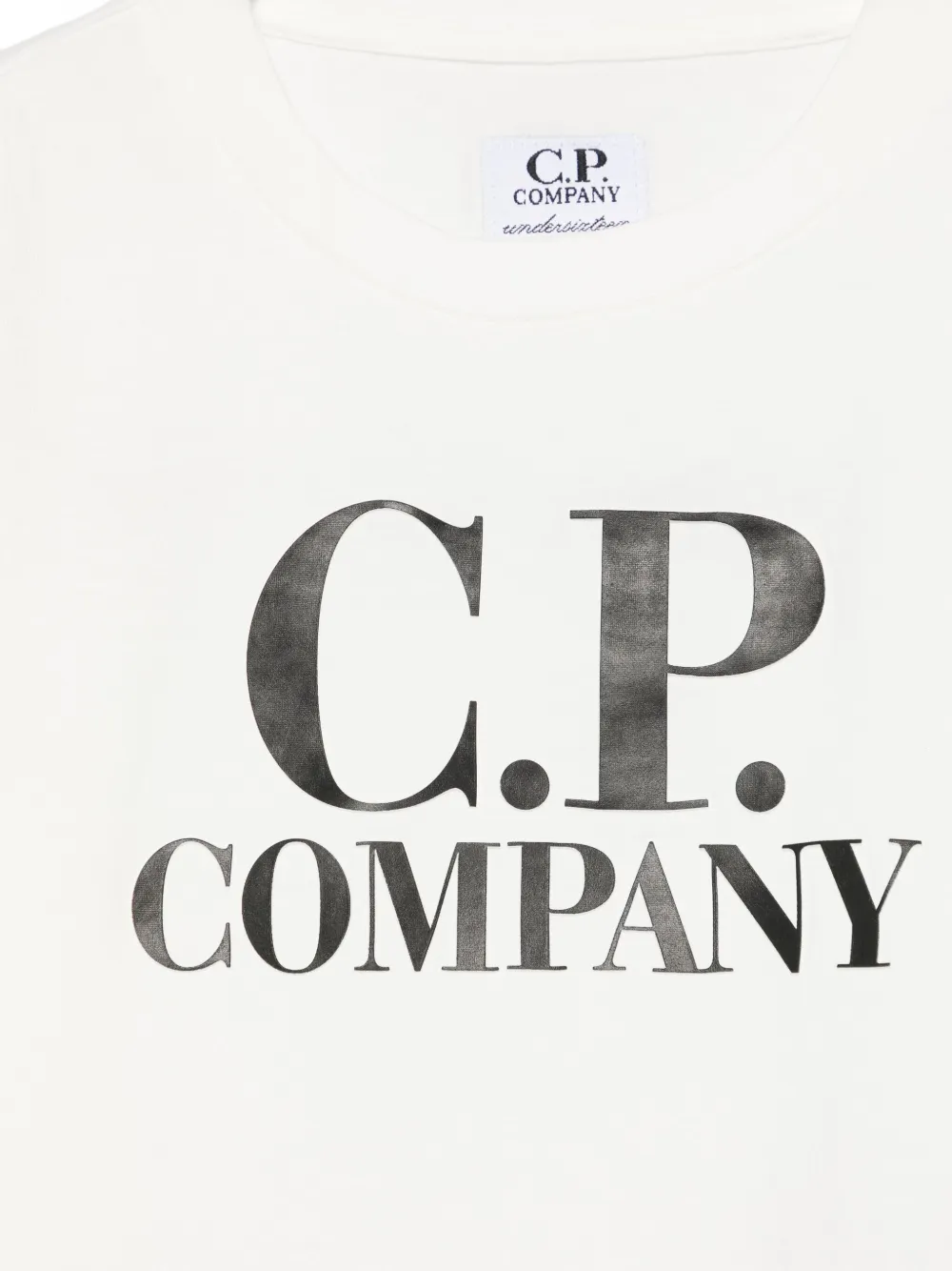 C.P. Company Kids T-shirt met logopatch Wit