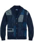 Polo Ralph Lauren patch-denim long-sleeve cardigan - Blue