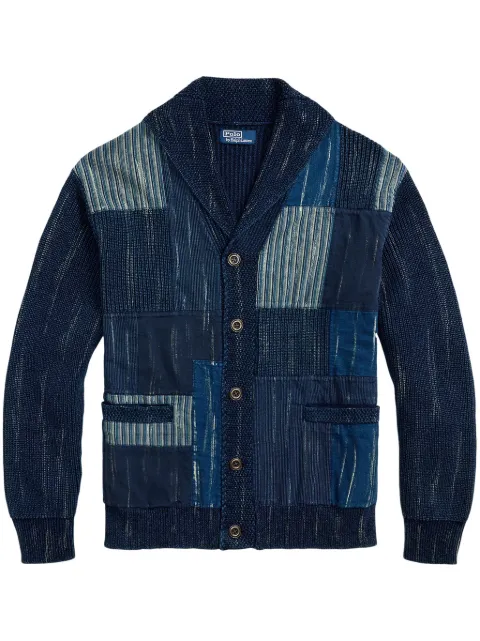 Polo Ralph Lauren patch-denim long-sleeve cardigan 