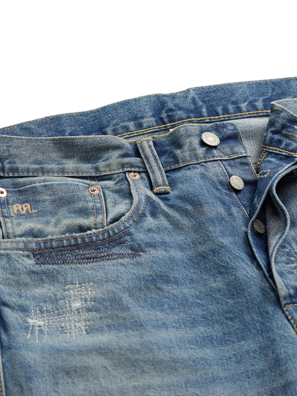 Ralph Lauren RRL Claremont slim-fit jeans Blauw