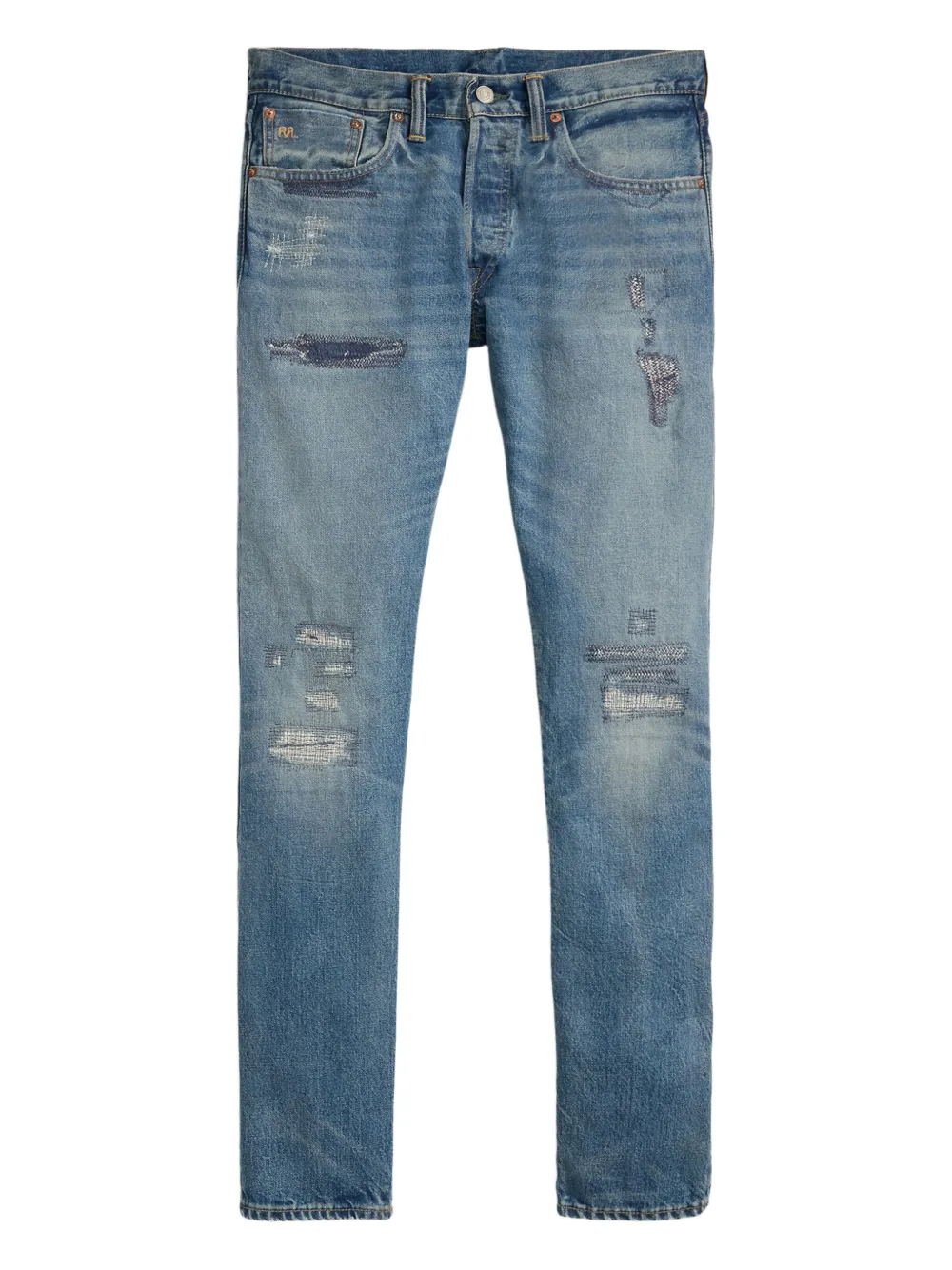Ralph Lauren RRL Claremont slim-fit jeans Blauw