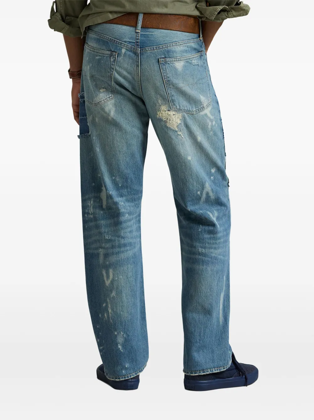 Polo Ralph Lauren Jeans met patchdetail Blauw