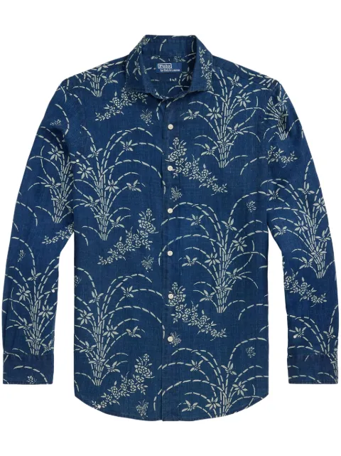 Polo Ralph Lauren floral-print linen shirt